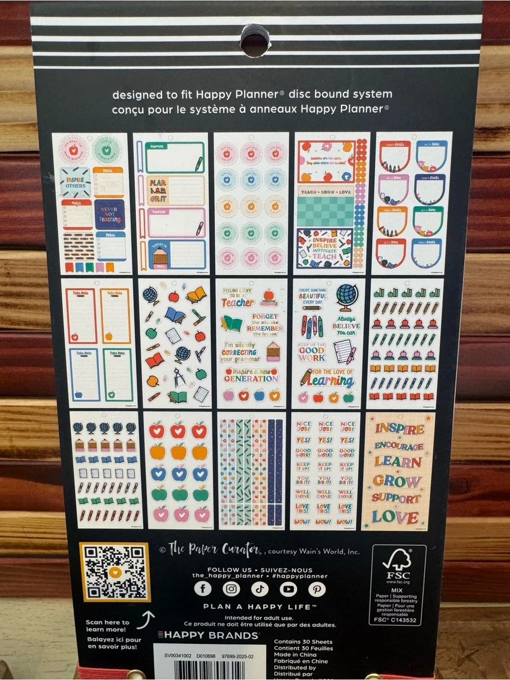 Happy Planner Sticker Sheets - Love to teach teacher